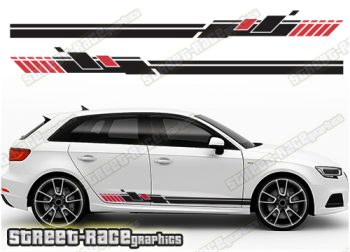 Audi A3 racing stripes 216