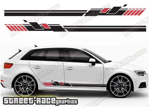 Audi A3 racing stripes 216