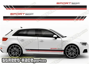 Audi A3 racing stripes 220