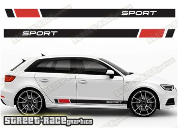 Audi A3 racing stripes 223