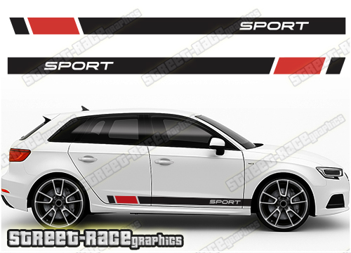 Audi A3 racing stripes 223
