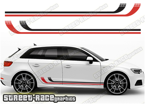 Audi A3 racing stripes 224