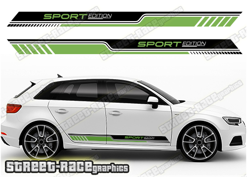 Audi A3 racing stripes 301