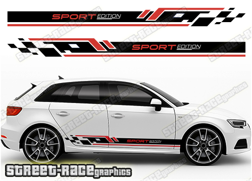 Audi A3 racing stripes 302