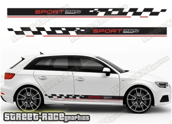 Audi A3 racing stripes 303