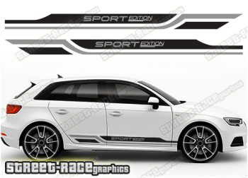 Audi A3 racing stripes 304
