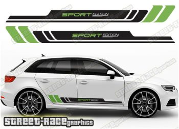 Audi A3 racing stripes 305