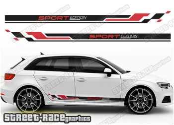 Audi A3 racing stripes 306