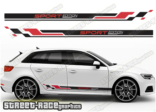 Audi A3 racing stripes 306