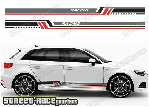 Audi A3 racing stripes 307