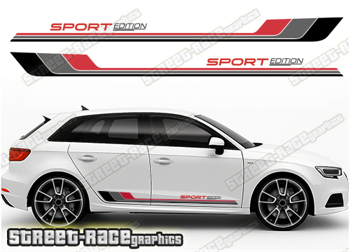 Audi A3 racing stripes 310