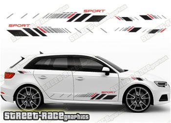 Audi A3 racing stripes 311
