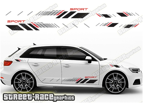 Audi A3 racing stripes 311