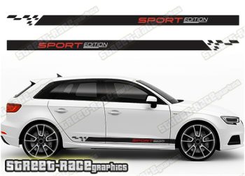 Audi A3 racing stripes 313
