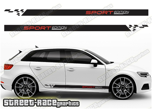 Audi A3 racing stripes 313
