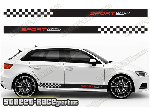 Audi A3 racing stripes 314