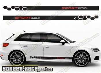 Audi A3 racing stripes 317