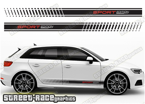 Audi A3 racing stripes 318