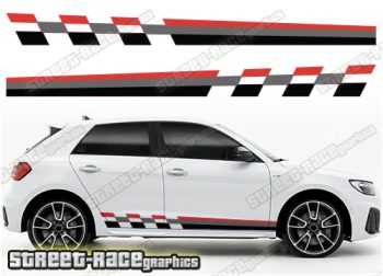 Audi A1 printed racing stripes 013