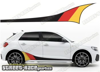 Audi A1 printed racing stripes 021 - German Flag
