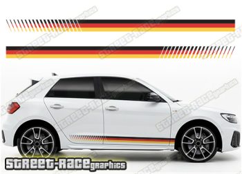 Audi A1 printed racing stripes 023 - German Flag