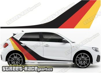 Audi A1 printed racing stripes 027