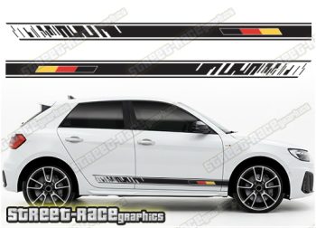 Audi A1 printed racing stripes 031 - German flag