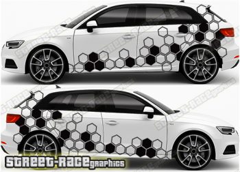 Audi A3 large graphics 106 - Hexagons