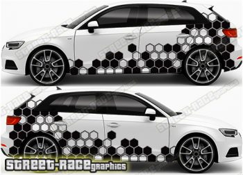 Audi A3 large graphics 107 - Hexagons