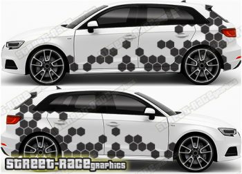 Audi A3 large graphics 108 - Hexagons