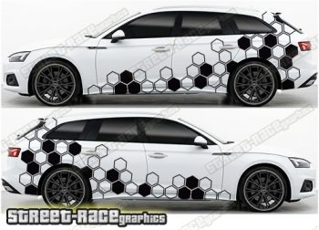 Audi A5 large graphics 106 - Hexagons