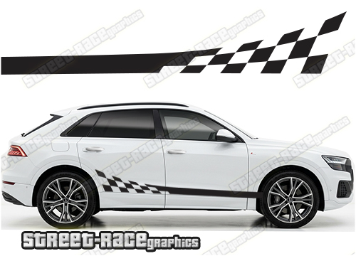 Audi Q8 040 racing stripes