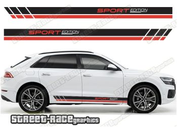 Audi Q8 050 - racing stripes