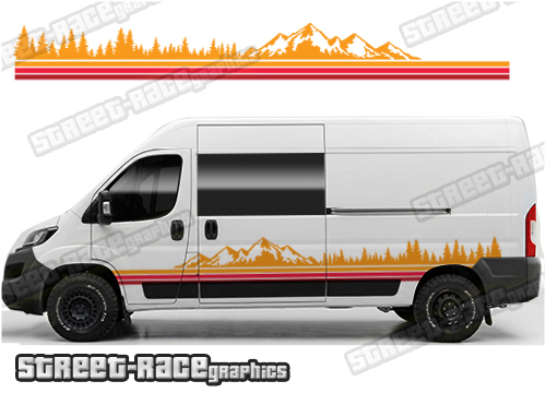 Camper van graphics 228 - Compatible with Ducato - Relay - Boxer