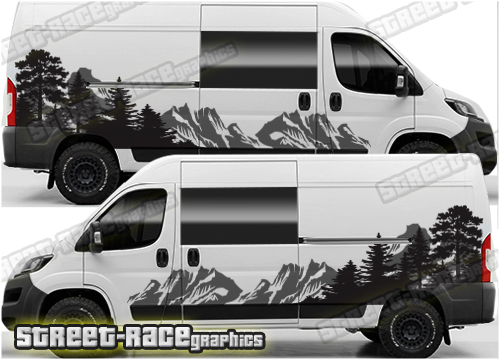Camper van graphics 229 - Compatible with Ducato - Relay - Boxer
