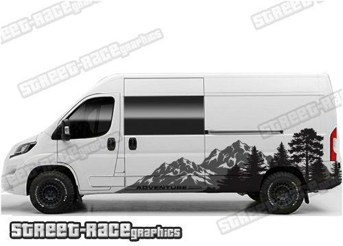 Camper van graphics 230 - Compatible with Ducato - Relay - Boxer - Image 2