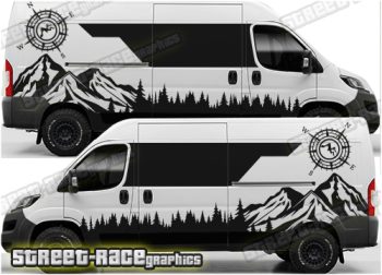Camper van graphics 232 - Compatible with Ducato - Relay - Boxer