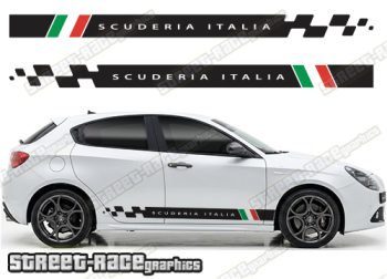 Racing stripes 008 Scuderia Italia- Compatible with Alfa Romeo Giulietta