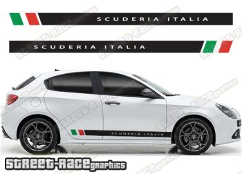 Racing stripes 009 Scuderia Italia - Compatible with Alfa Romeo Giulietta