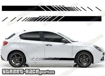 Racing stripes 102 - Compatible with Alfa Romeo Giulietta