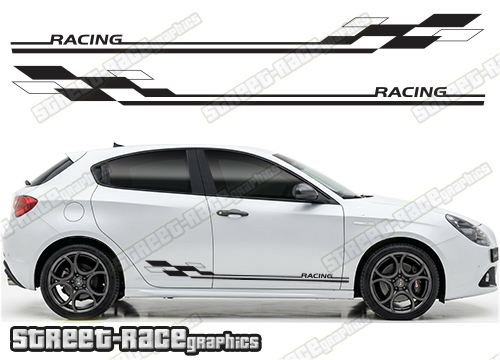 Racing stripes 104 - Compatible with Alfa Romeo Giulietta