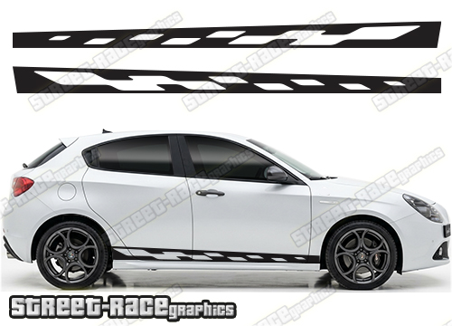Racing stripes 105 - Compatible with Alfa Romeo Giulietta