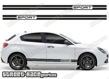 Racing stripes 106 - Compatible with Alfa Romeo Giulietta