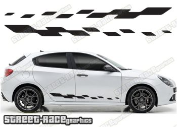 Racing stripes 107 - Compatible with Alfa Romeo Giulietta