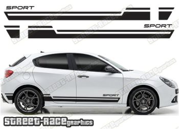 Racing stripes 109 - Compatible with Alfa Romeo Giulietta