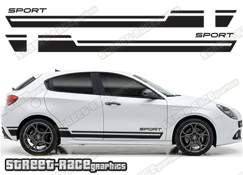 Racing stripes 109 - Compatible with Alfa Romeo Giulietta