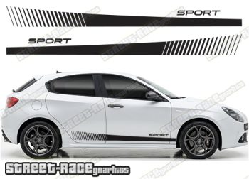 Racing stripes 111 - Compatible with Alfa Romeo Giulietta