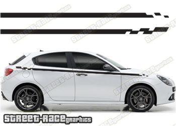 Racing stripes 112 - Compatible with Alfa Romeo Giulietta