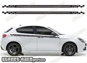 Racing stripes 113 - Compatible with Alfa Romeo Giulietta