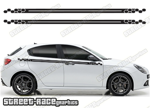 Racing stripes 113 - Compatible with Alfa Romeo Giulietta